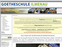 Tablet Screenshot of goetheschule-ilmenau.de